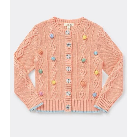 Matilda Jane Girls 4 Lookin Peachy Cardigan Sweater Spring Dream Chasers #31125T - Picture 2 of 8